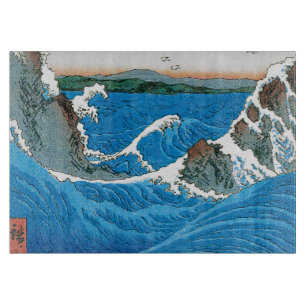 Awa Province, Naruto Whirlpools by Ando Hiroshige Cutting Board