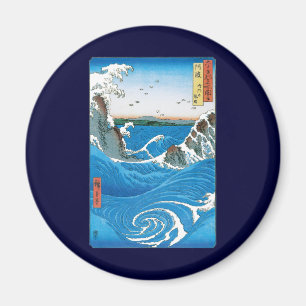 Awa Province, Naruto Whirlpools by Ando Hiroshige Magnet