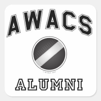 AWACS Alumni Square Sticker