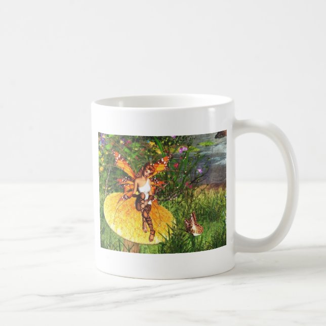 awaiting autumn fairy mug (Right)