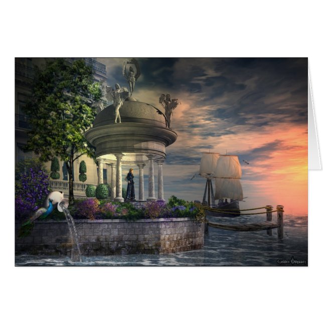 Awaiting his return,Card (Front Horizontal)