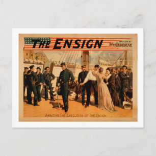 Awaiting the Execution of the Ensign Theatre Postcard