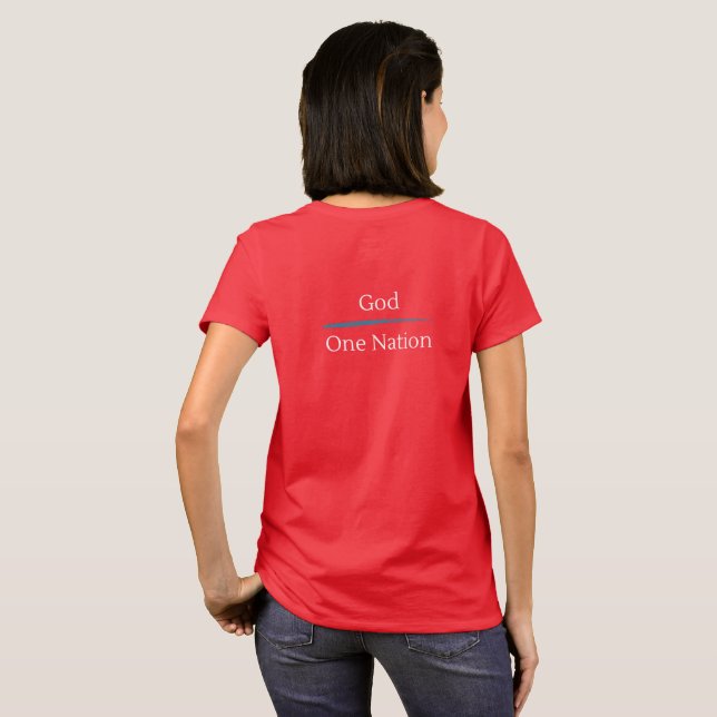 Awake Americans "One Nation, Under God" Red Shirt (Back Full)