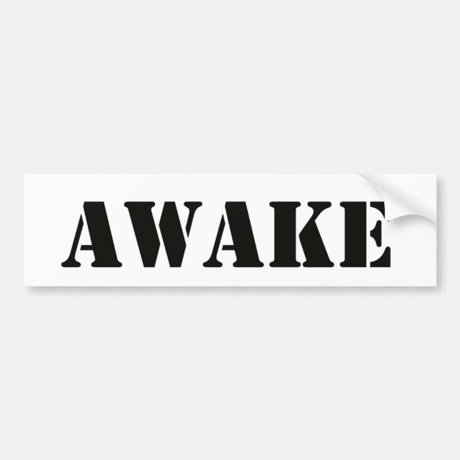 Awake bumper sticker (Front)