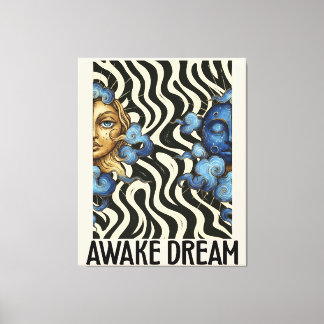 Awake Dream (Sun&Moon) Stretched Canvas Print