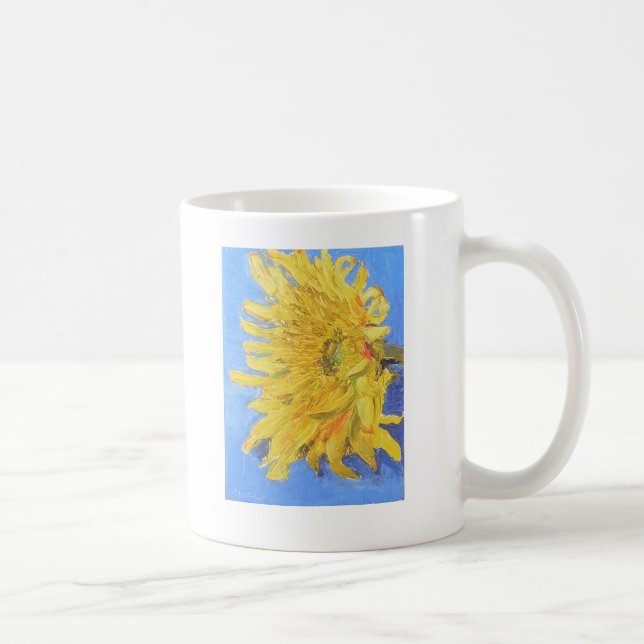 Awake Sunflower Quote Mug (Right)