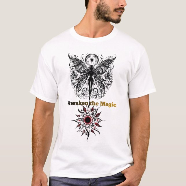 Awaken The Magic Celestial Fairy Graphic Tee (Front)