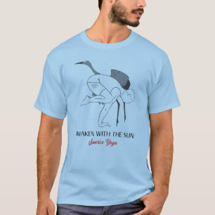 Awaken With The Sun Sunrise Yoga T-Shirt