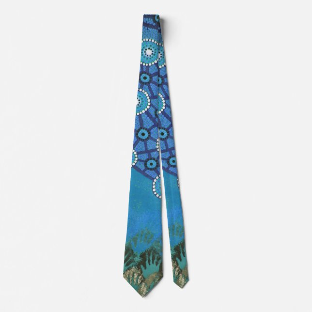 Awakening Aboriginal Art Tie (Front)