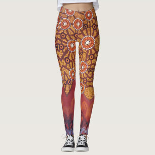 Awakening Aboriginal Dance Leggings