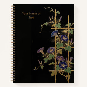Awakening Dawn: The Maki-e Style Asagao & Bamboo Notebook