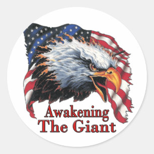Awakening The Giant Classic Round Sticker