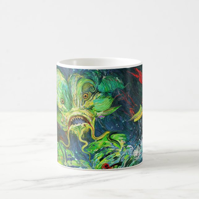 Awakening Upon Death of the Bride of the Creature Coffee Mug (Center)