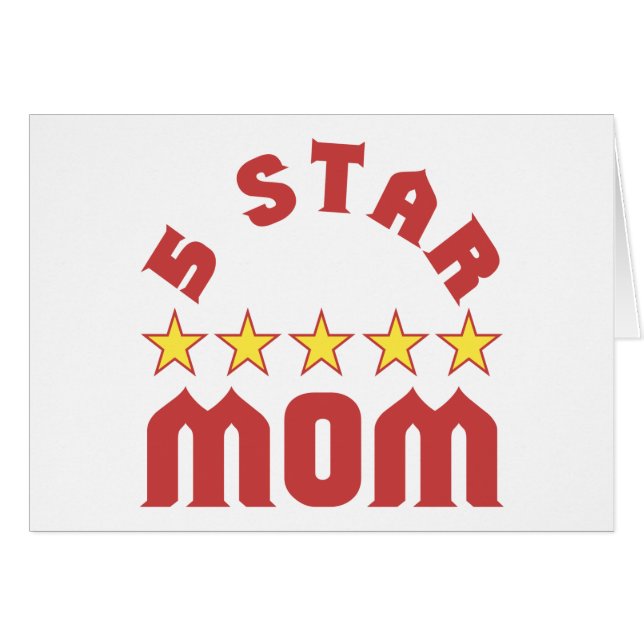 Award 5 Star Mum (Front Horizontal)