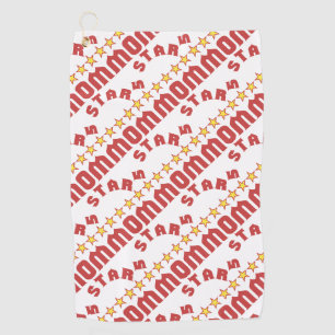 Award 5 Star Mum Tiled Golf Towel