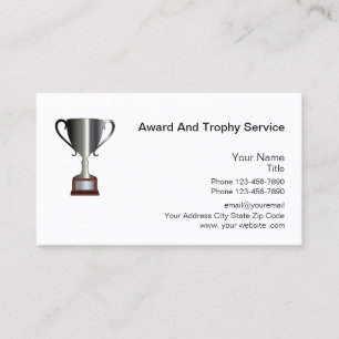 Award And Trophy Service Business Card