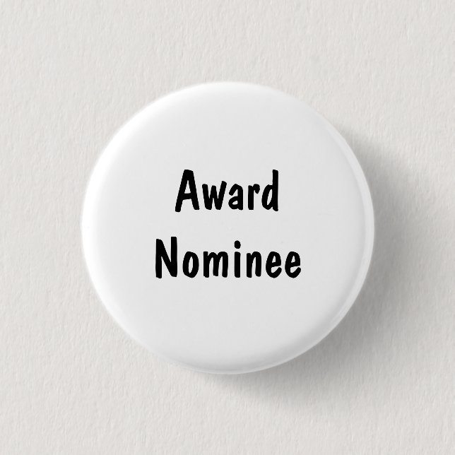 Award Nominee 3 Cm Round Badge (Front)
