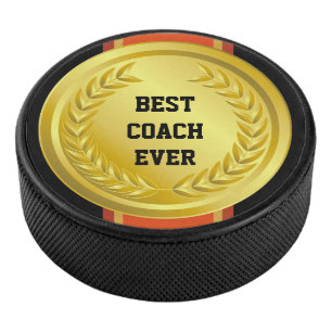 Award Ribbon gold 02 + your ideas Hockey Puck