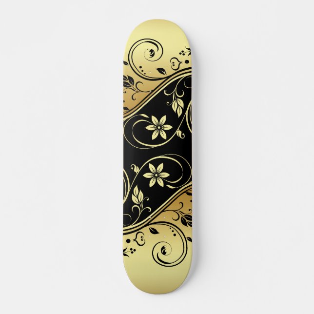 Award Winning Double Floral Scrollwork Skateboard (Front)