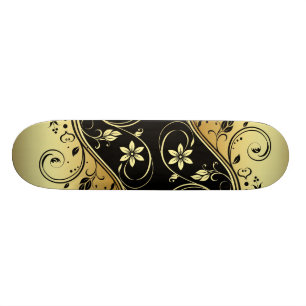 Award Winning Double Floral Scrollwork Skateboard