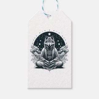 Aware Wolf Gift Tags