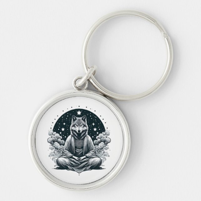 Aware Wolf Key Ring (Front)