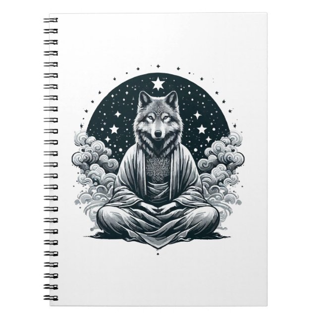 Aware Wolf Notebook (Front)