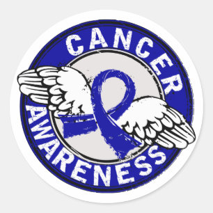 Awareness 14 Colon Cancer Classic Round Sticker