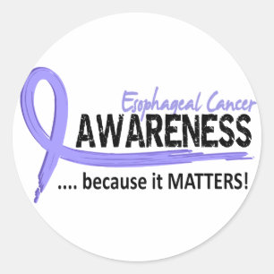 Awareness 2 Oesophageal Cancer Classic Round Sticker