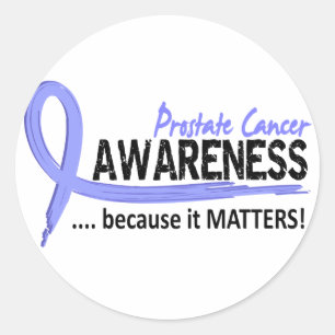 Awareness 2 Prostate Cancer Classic Round Sticker