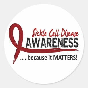 Awareness 2 Sickle Cell Disease Classic Round Sticker