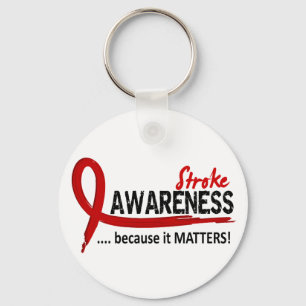 Awareness 2 Stroke Key Ring