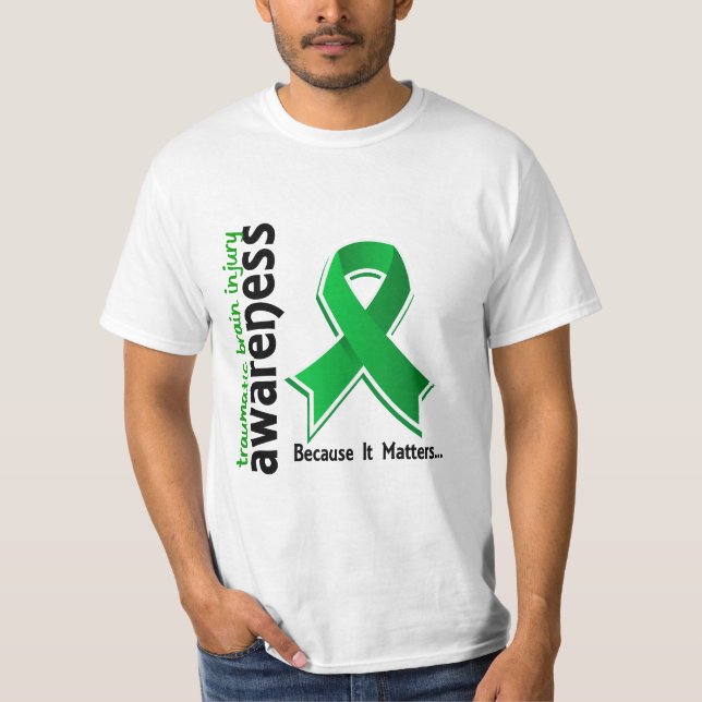 Awareness 5 Traumatic Brain Injury TBI T-Shirt (Front)