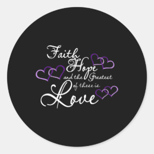 Awareness 8 classic round sticker