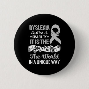 Awareness Ability See World Unique Not Disability 6 Cm Round Badge