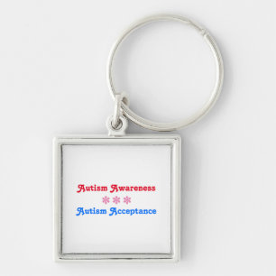 Awareness Acceptance stars Key Ring