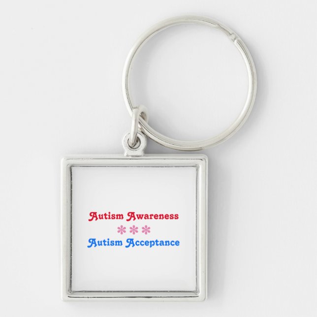 Awareness Acceptance stars Key Ring (Front)