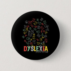 Awareness Alphabet Rainbow Silver Ribbon Retro  6 Cm Round Badge