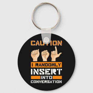 Awareness American Sign Language Hearing Loss Asl Key Ring