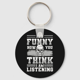Awareness And Asl Hand Gesture Deaf Pride 3 Key Ring