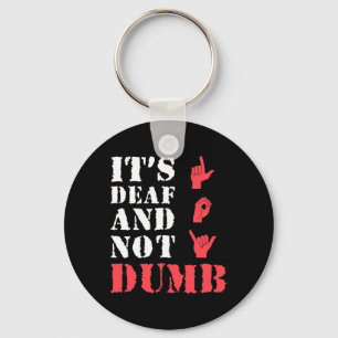 Awareness And Asl Hand Gesture Deaf Pride  Key Ring
