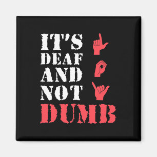 Awareness And Asl Hand Gesture Deaf Pride Magnet