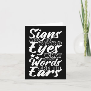 Awareness Asl Sign Language American Sign Language Card