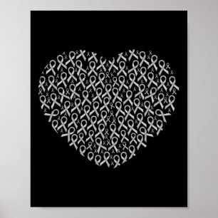 Awareness Awareness Ribbon Heart Gift Support Gift Poster