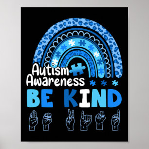 Awareness Be Kind Asl Hand Sign Language 