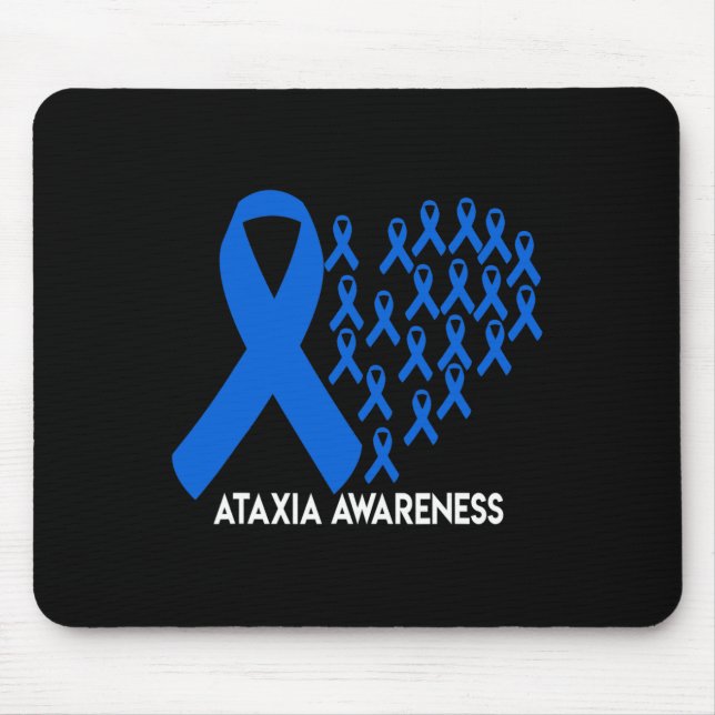 Awareness Blue Ribbon Gift  Mouse Pad (Front)