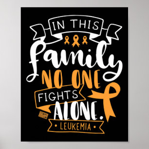 Awareness Bone Marrow Family No Alone Quote Poster