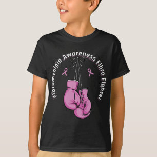 Awareness Boxing Gloves Fibro fighter  T-Shirt