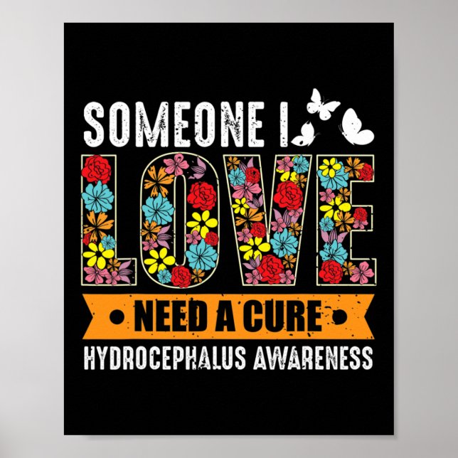 Awareness butterfly And Hope Flower  Poster (Front)