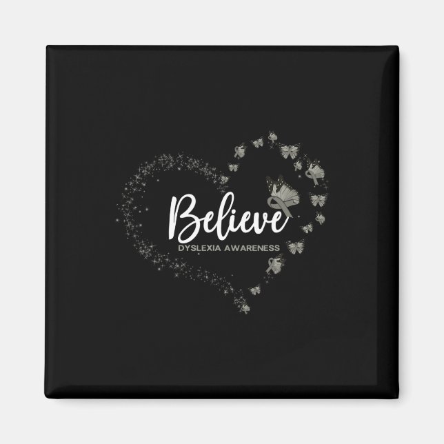 Awareness Butterfly Believe  Magnet (Front)